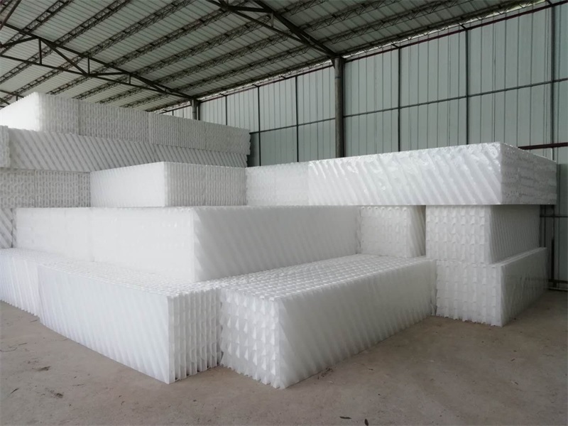 交叉式斜管堆码现场1