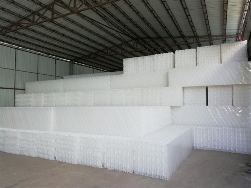 交叉式斜管堆码现场2